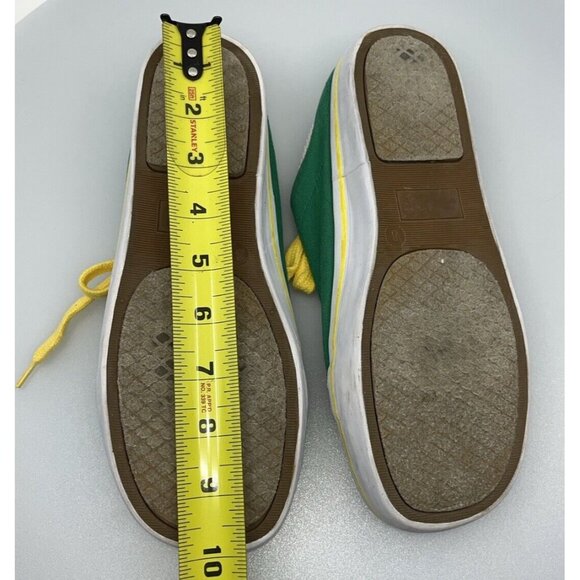 University of Oregon Green & Yellow No-back Sneaks Size Ladies 8 (M6) Go Ducks!! - Picture 9 of 11